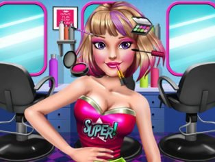 poster of Super Hero Make Up Salon! game