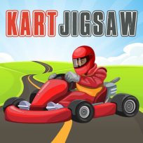 ملصق اللعبة Kart Jigsaw