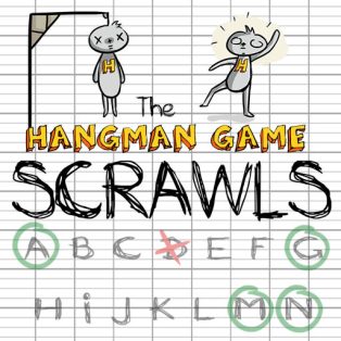 ملصق اللعبة The Hangman Game Scrawl