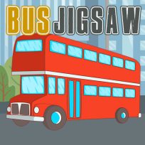 ملصق اللعبة Bus Jigsaw