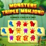 poster of Monster Triple Mahjong game