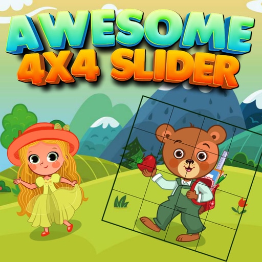 poster of Play Awesome 4x4 Slider Game Online 2024 game