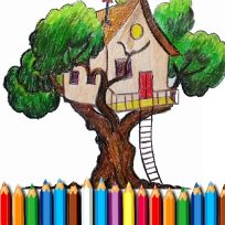 poster of Tree House Coloring Book game