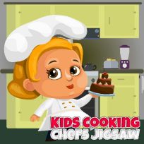 ملصق اللعبة Kids Cooking Chefs Jigsaw