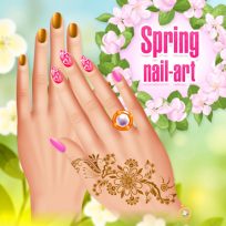 ملصق اللعبة Spring Nail-Art