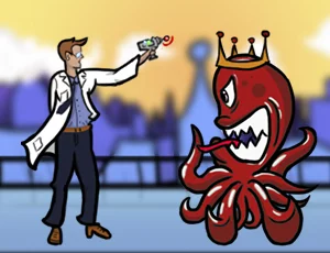poster of Play Scientist vs Aliens Game Online 2024 game