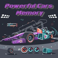 ملصق اللعبة Powerful Cars Memory