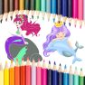 poster of Mermaid Coloring Book game