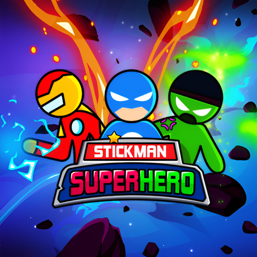poster of Play Stickman Super Hero Game Online 2024 game