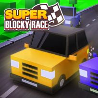 ملصق اللعبة Super Blocky Race