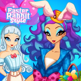 ملصق اللعبة Easter Rabbit Style