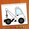 poster of Coloring Book Excavator Trucks game