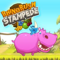 poster of Rhino Rush Stampede game