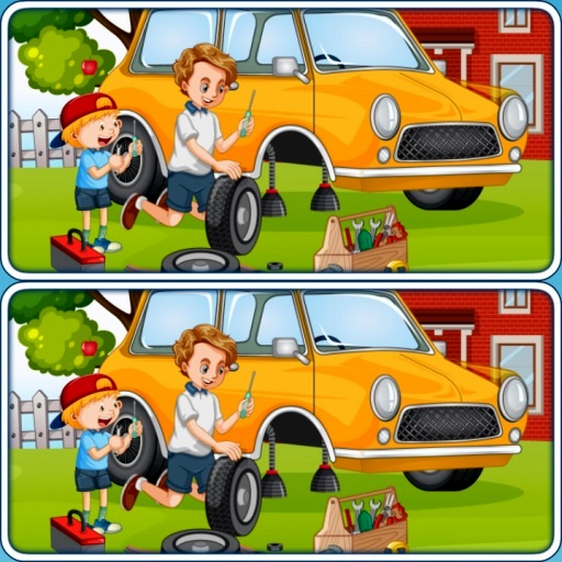 poster of Play Car Garage Differences Game Online 2024 game