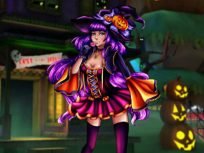 poster of Halloween Witch Dress! game