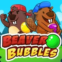 ملصق اللعبة Beaver Bubbles