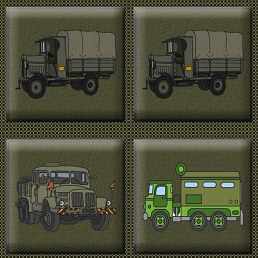poster of Play Army Trucks Memory Game Online 2024 game
