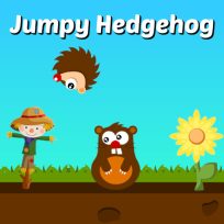 ملصق اللعبة Jumpy Hedgehog