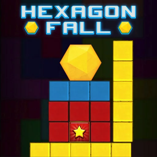 poster of Play Hexagon Fall Game Online 2024 game