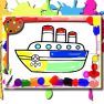 poster of Boats Coloring Book game