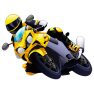 poster of Cartoon Motorcycles Puzzle game