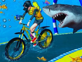 ملصق اللعبة Underwater Cycling Adventure