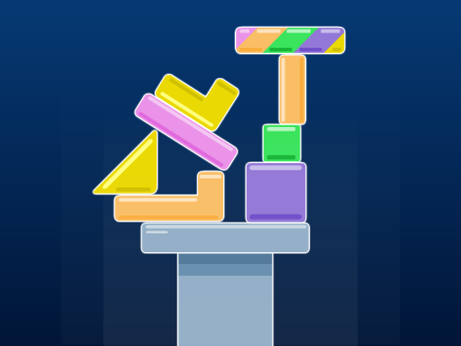 poster of Play Geometry Tower Game Online 2024 game