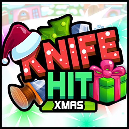 poster of Play Knife Hit Xmas Game Online 2024 game