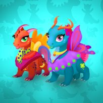 ملصق اللعبة Baby Dragons