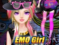 ملصق اللعبة Fashion EMO Girl