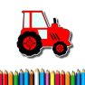 poster of Easy Kids Coloring Tractor game