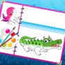 poster of Sea Creatures Coloring Book game