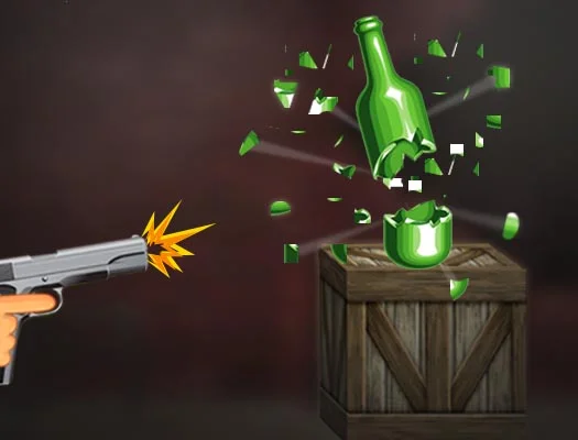 poster of Play Bottle Shooter Game Online 2024 game