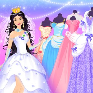 ملصق اللعبة Princess Wedding Dress Up Game