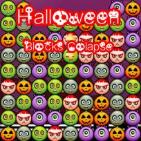 poster of Halloween Blocks Collaspse Delux game