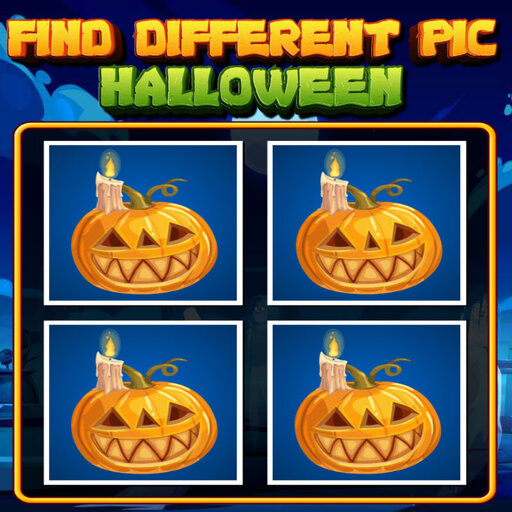 poster of Play Find Different Pic Halloween Game Online 2024 game