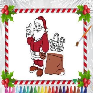 poster of Christmas Coloring Book game