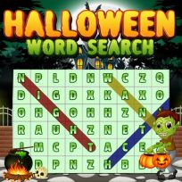 ملصق اللعبة Halloween Words Search