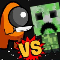 ملصق اللعبة Among vs Creeper