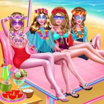 poster of Summer beach spa day game