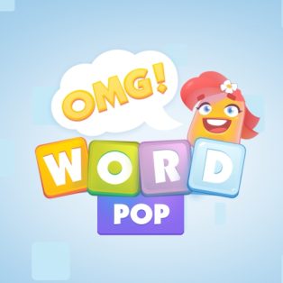 ملصق اللعبة OMG Word Pop