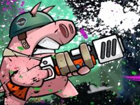 poster of Piggy soldier super adventure game