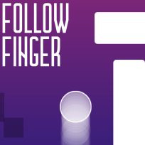 ملصق اللعبة Follow finger