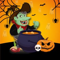 ملصق اللعبة Witch Word:Halloween Puzzel Game