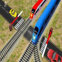 ملصق اللعبة Euro Railroad Crossing : Railway Train Passing 3D