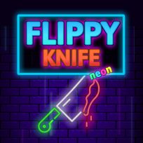 ملصق اللعبة Flippy Knife Neon