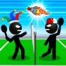 ملصق اللعبة Stickman Sports Badminton