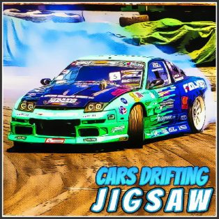 ملصق اللعبة Cars Drifting Jigsaw