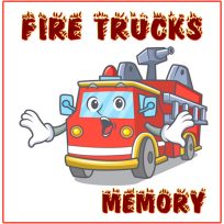 ملصق اللعبة Fire Trucks Memory