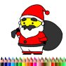 poster of BTS Santa Claus Coloring game